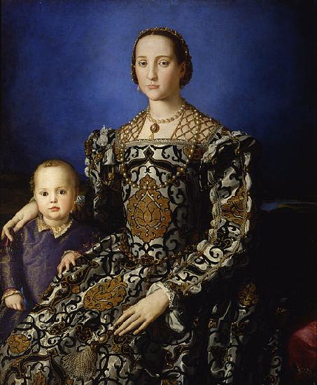 Agnolo Bronzino Eleonora di Toledo col figlio Giovanni oil painting picture
